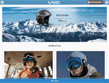 Tablet Screenshot of casques-de-ski.fr